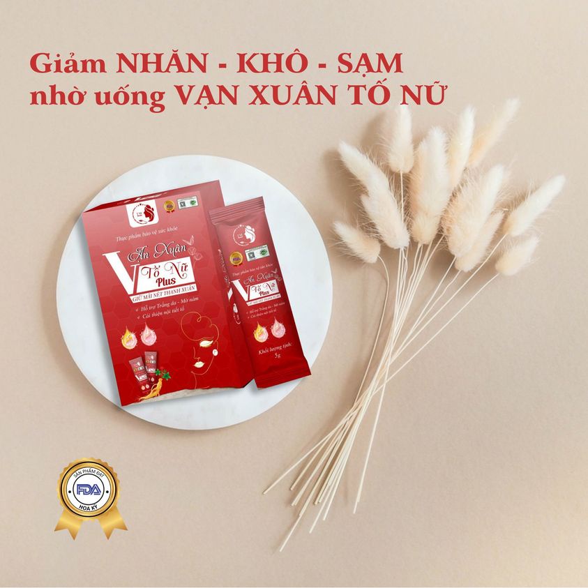 Combo 2 Collagen Vạn Xuân Tố Nữ Plus TM Pharma Tăng Độ Đàn Hồi Cho Da Kéo Dài Tuổi Xuân 24 Gói/Hộp