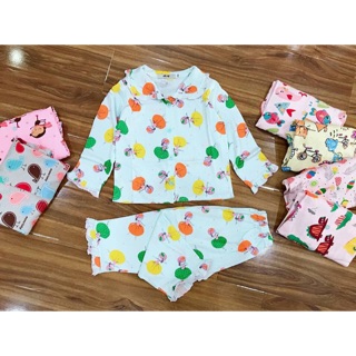 Sỉ 25 bộ pijama cotton bé gái