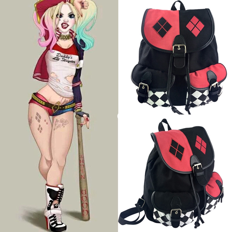 Ba Lô Hóa Trang Harley Quinn Thời Trang