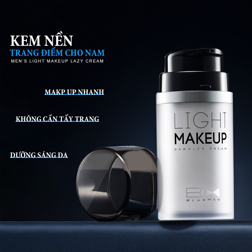 Kem Nền BB Cream Light Makeup BLUEMAN Trang Điểm Cho Nam