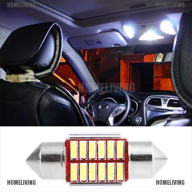 Bộ 2 Đèn LED 31mm 4014 12SMD C5W Chuyên Dụng Cho Xe Hơi