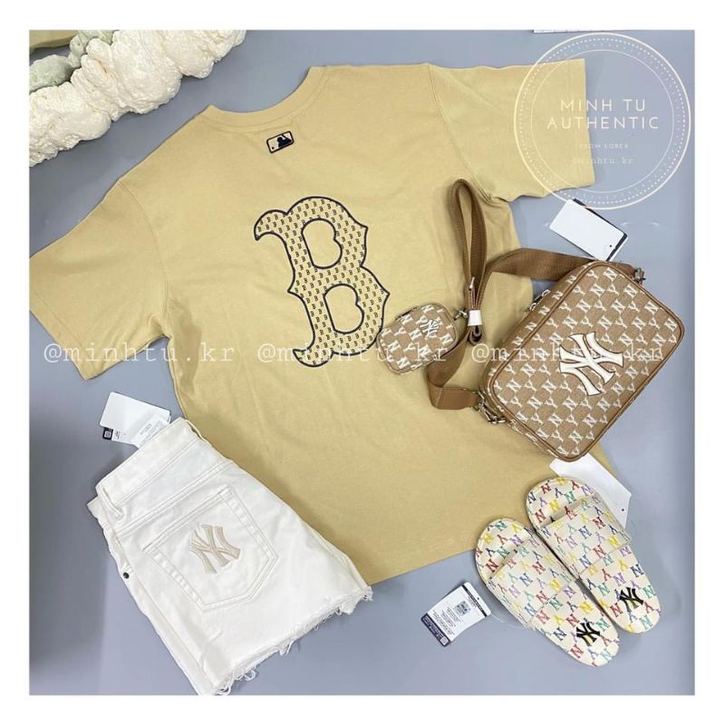 Áo đôi NY basic T shirt MIb áo nam nữ hàng cotton FULL TAG