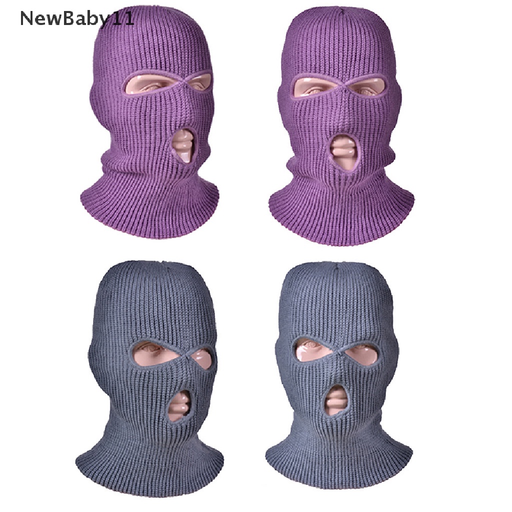 Mũ beanie Trùm Đầu Che Mặt 3 Lỗ Giữ Ấm Mùa Đông