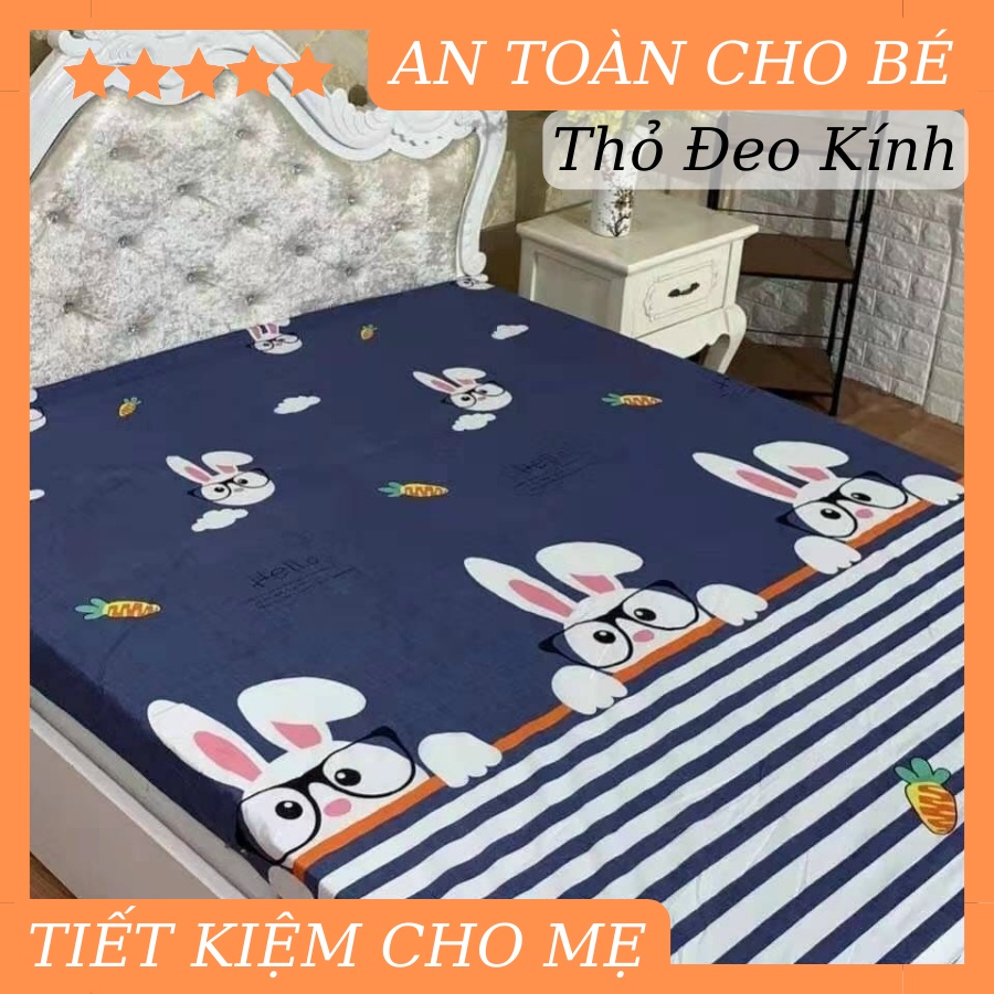 Ga chống thấm Nệm Cotton Poly 1M2 1M6 1M8 Drap Bốn Mùa Đủ Size