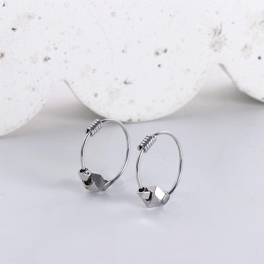 Khuyên Tai Thiết Kế Đơn Giản Thời Trang Cho Nữ MXMUSTY|Khuyên Tai Nữ Trang Dáng Tròn Đính Ngọc Trai