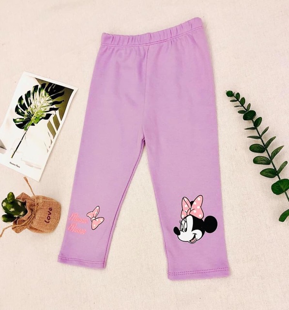 Quần legging cotton hàn dày dặn cho bé gái