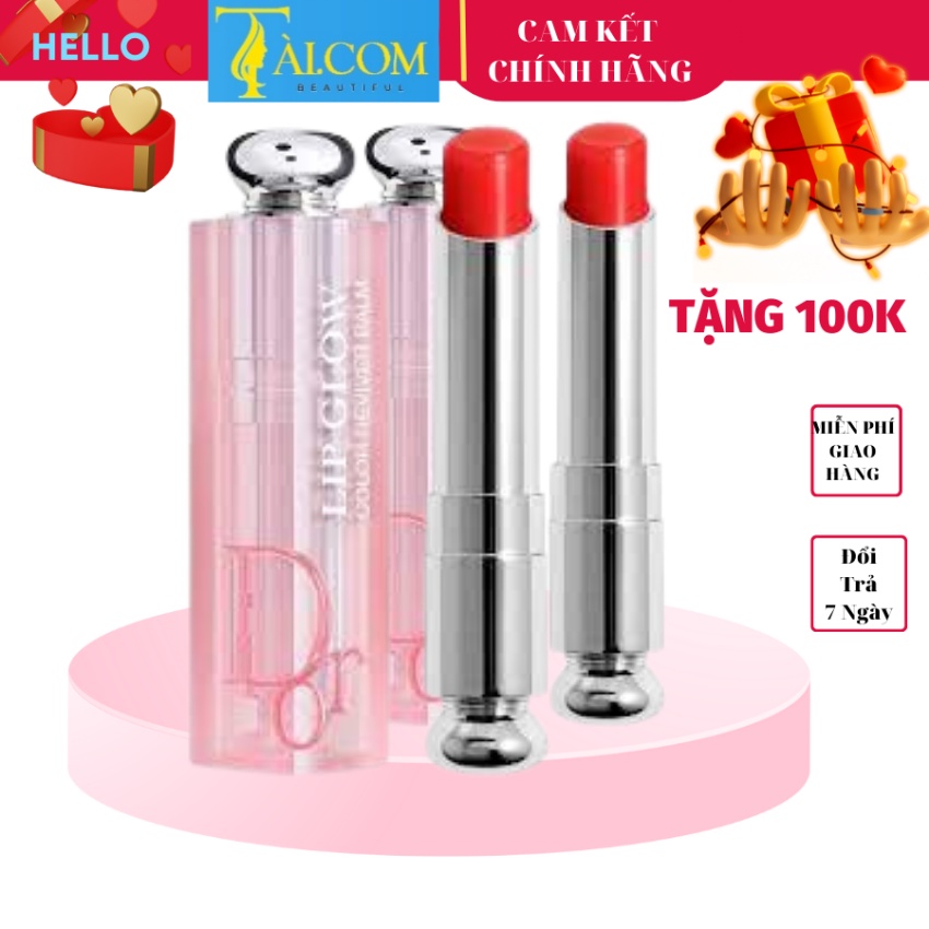 Son dưỡng Dio Addict Lip Glow màu 015 ~màu đỏ cherry .