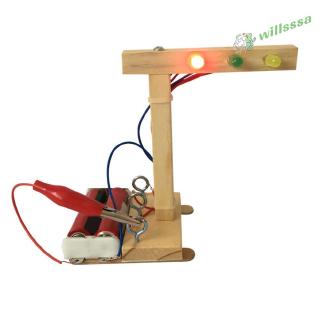 [willss] DIY Traffic Light Assembled Puzzles Scientific Experiment Educational Toy *DC