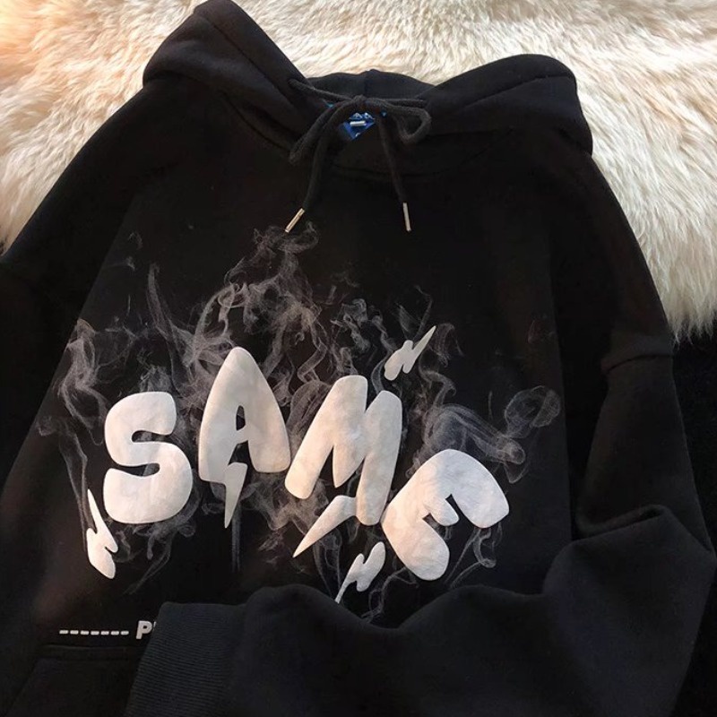 Áo hoodie ấm áp form rộng phong cách Hàn Quốc trẻ trung