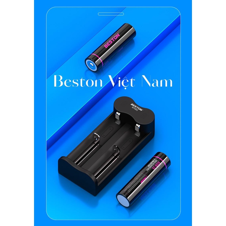 Pin Sạc 18650 3300mAh Beston Dung Lượng Thực (Đầu nhọn, đầu bằng) cho pin xe điện, máy khoan, nguồn dự phòng