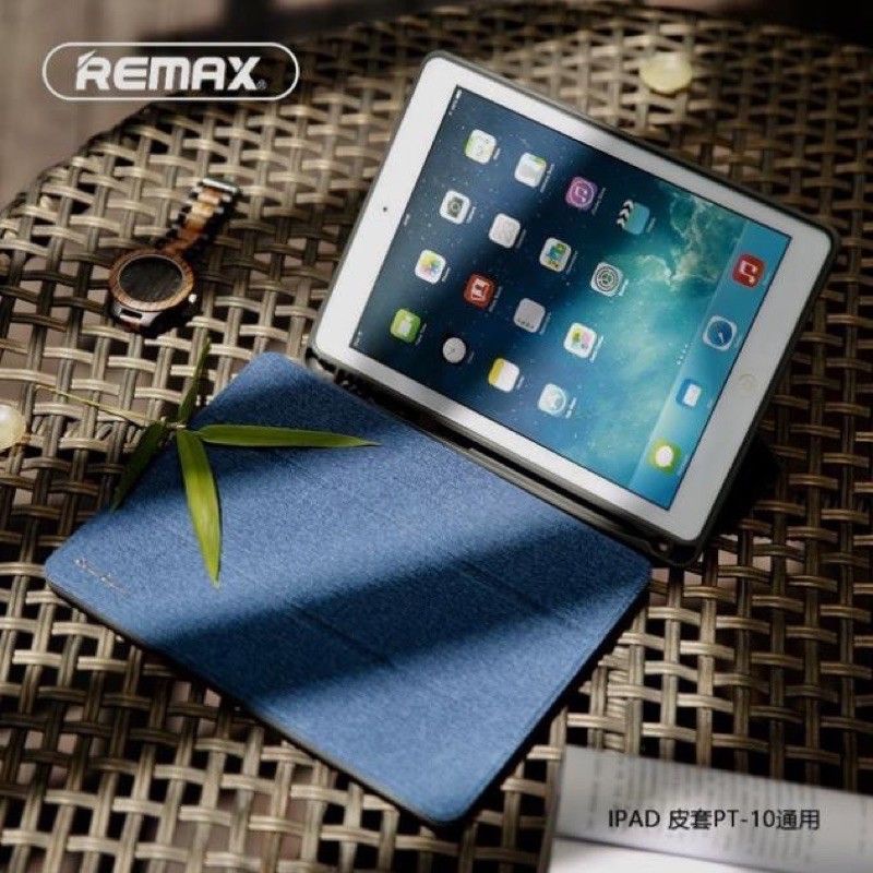 Bao da Remax cho iPad Air 4 10.9’ 2020, iPad Pro 11 2020 Lưng dẻo bao vải có khay để bút