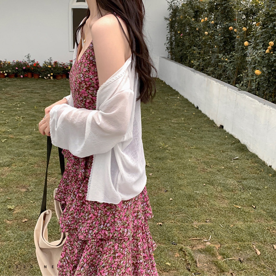 Áo Cardigan Voan Lụa Mỏng Khoác Ngoài Cho Nữ Cực Xinh Nữ Tính TOTICHAN AK10