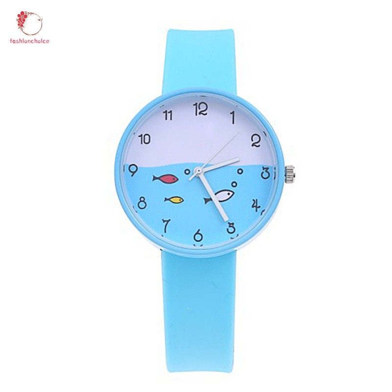 Đồng hồ dây silicone chống thấm nước kiểu dáng thể thao cho bé | BigBuy360 - bigbuy360.vn