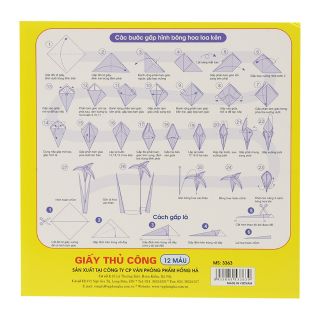 Giấy thủ công cắt dán 12 màu - MS3363