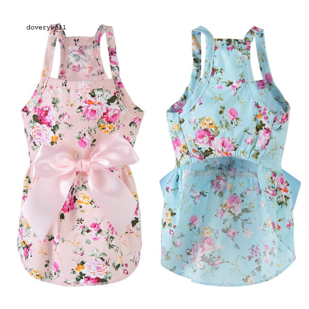 Đầm hoa chất Cotton cho thú cưng