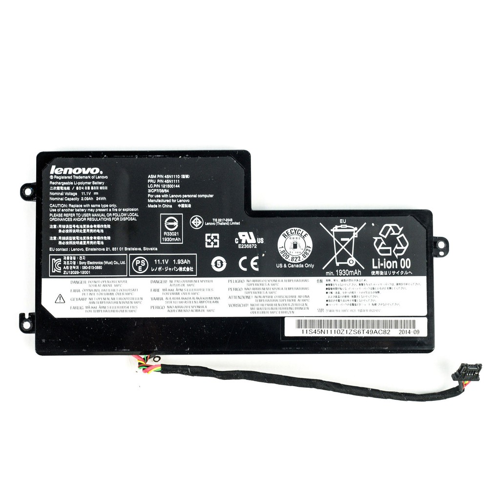 Pin zin Lenovo Thinkpad X240 X250 X260 T440 T450 T460 T440s (Pin nằm trong) BH 12 Tháng