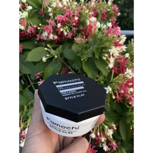 Sáp Vuốt Tóc FAMOCHI CLAY WAX 100gr Tạo Kiểu, Giữ Nếp Cho Tóc. HÀNG CHÍNH HÃNG