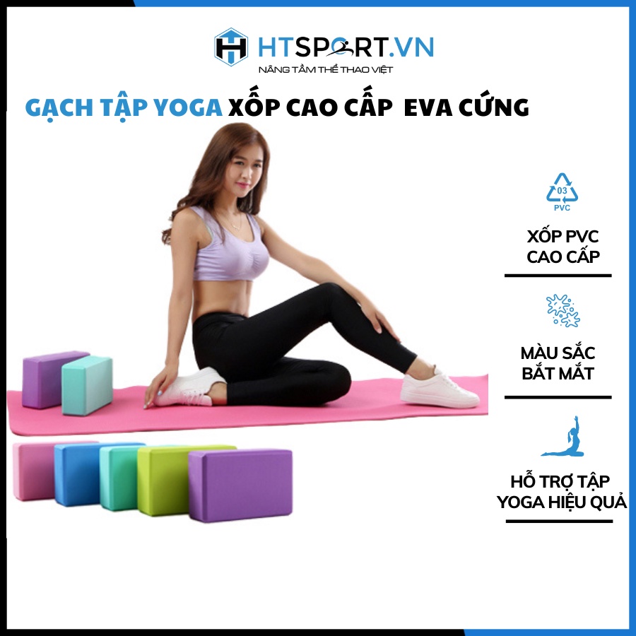 Gạch Tập Yoga, Gối Tập Yoga Xốp Cao Cấp Eva Cứng Gấp 3 Lần Loại Gạch Tập Thông Thường Yoga Blocks