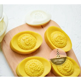Khuôn trung thu 4 mặt thỏi vàng 150gr