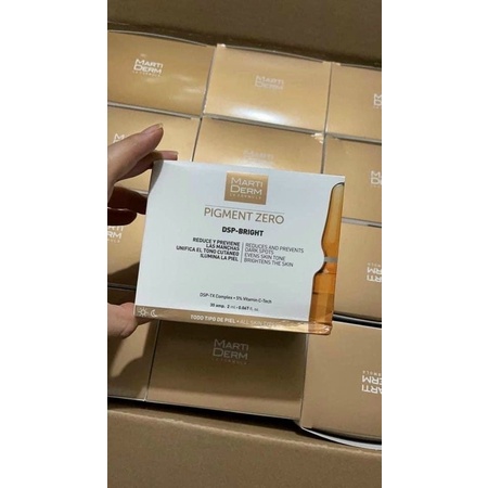 Ampoule dưỡng sáng đều màu da giảm đốm sắc tố MartiDerm Pigment Zero DSP Bright