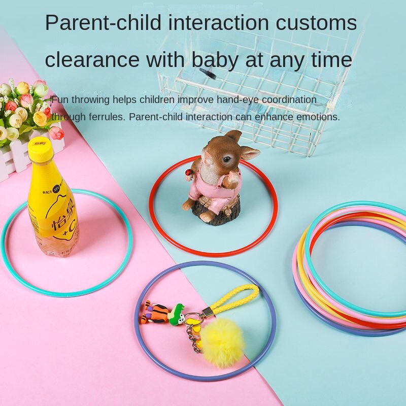 Bộ 24 Vòng Nhựa Chơi Game Tos Nhiều Màu Sắc Tốc Độ Và Phát Triển Tốc Độ Cho Bé/Sân Vườn/Ngoài Trời/Bữa Tiệc Khi Tắm 3 Kích Cỡ