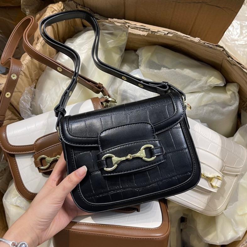 Túi vân rắn size 20 hàng đẹp quai chỉnh cúc bấm video ảnh thật hàng cao cấp