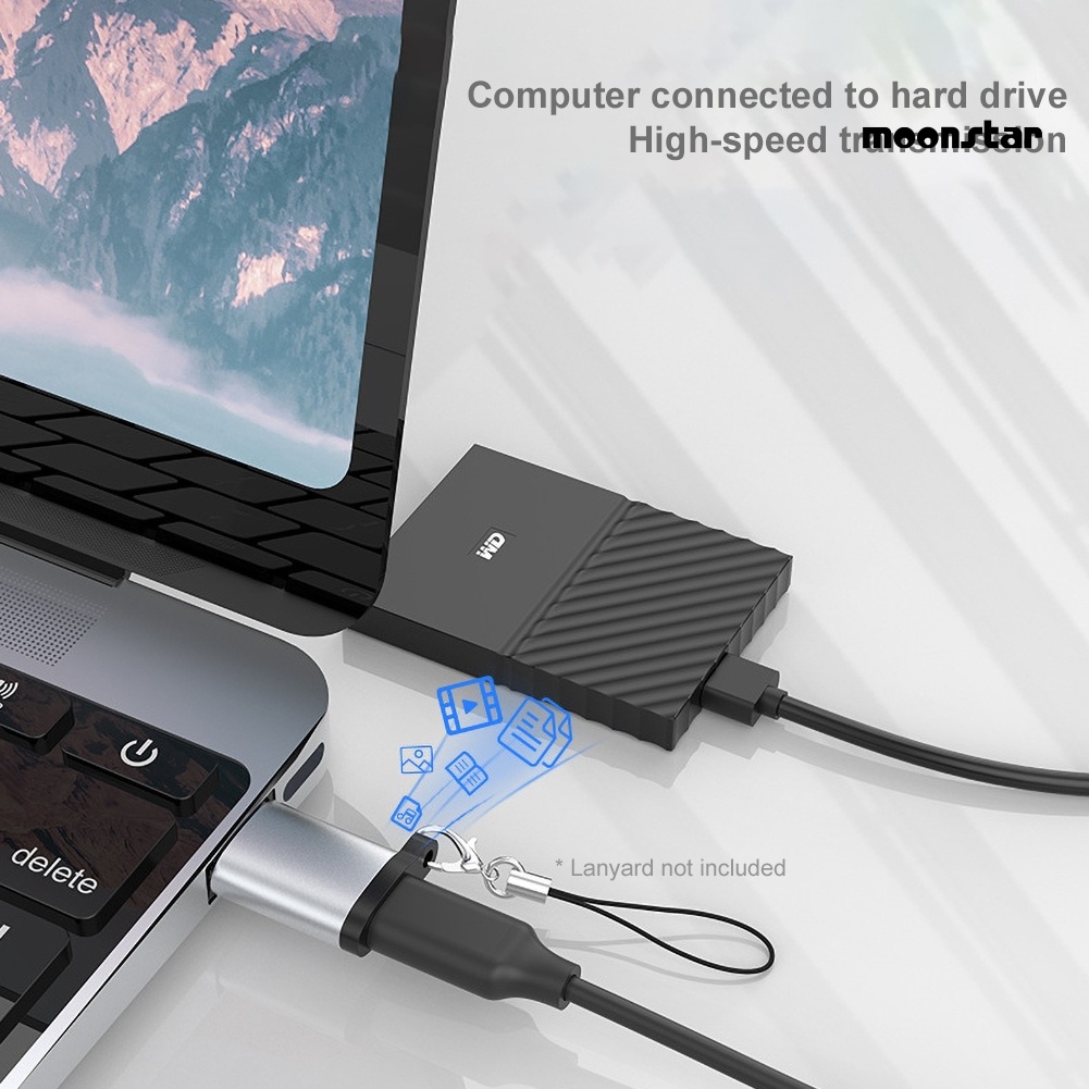 Đầu Chuyển Đổi Dữ Liệu Otg Từ Cổng Type-C Sang Usb 3.0