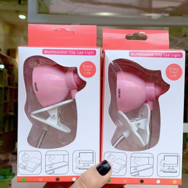 [ BÁN CHẠY] Đèn đọc sách kẹp bàn đèn led lẹp mini dễ thương