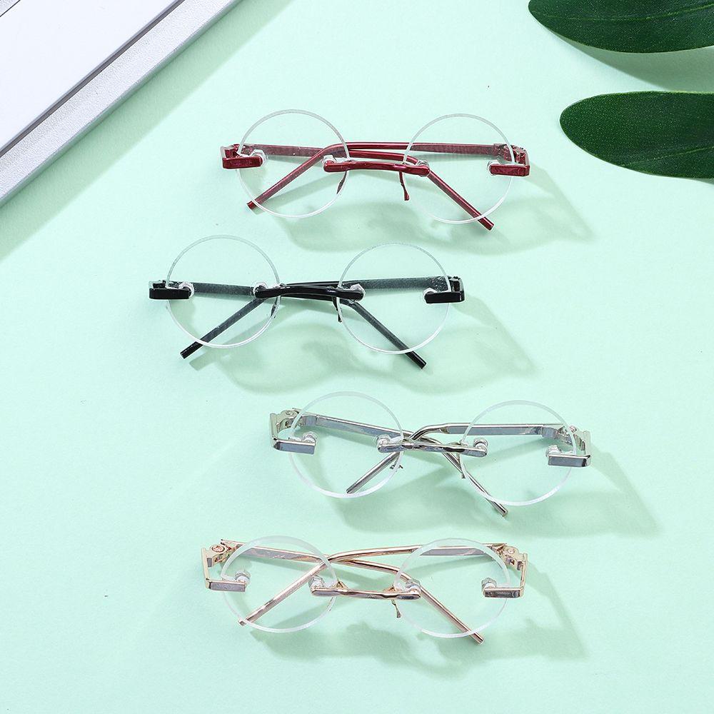 Kính Mắt Gọng Tròn Màu Cầu Vồng Dễ Thương Cho Búp Bê BJD 1 / 61 / 12