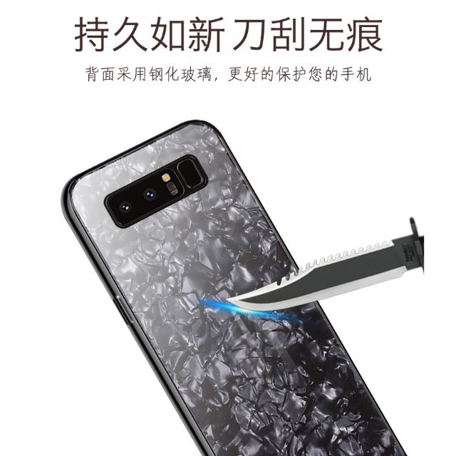 Ốp lưng Galaxy S9 Plus mặt lưng kính 9h họa đá sang chảnh