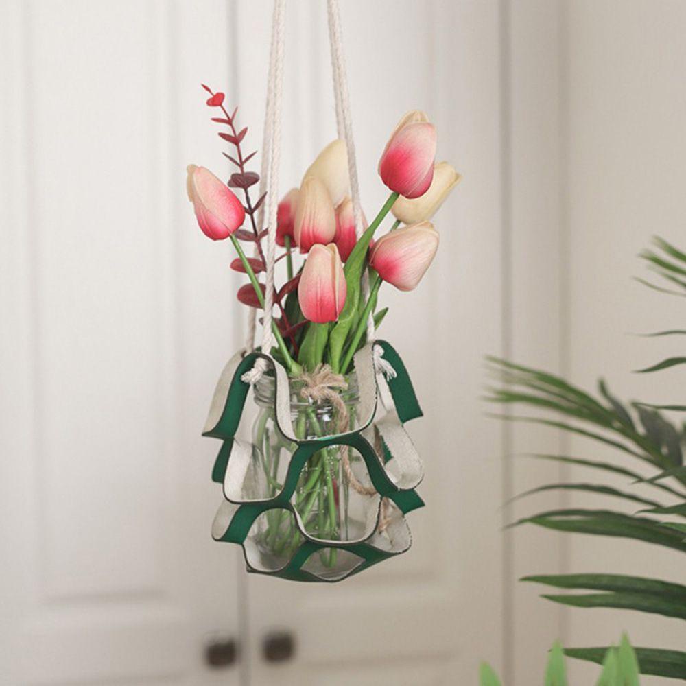 Giá Đỡ Chậu Hoa Bằng Da PU Dùng Trang Trí Trong Nhà