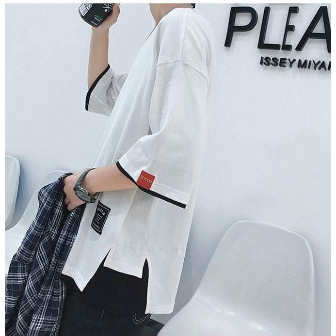 áo thun tay lỡ unisex 85% cotton Nam Nữ form rộng thun cotton DHL swap phong cách Ulzzang.