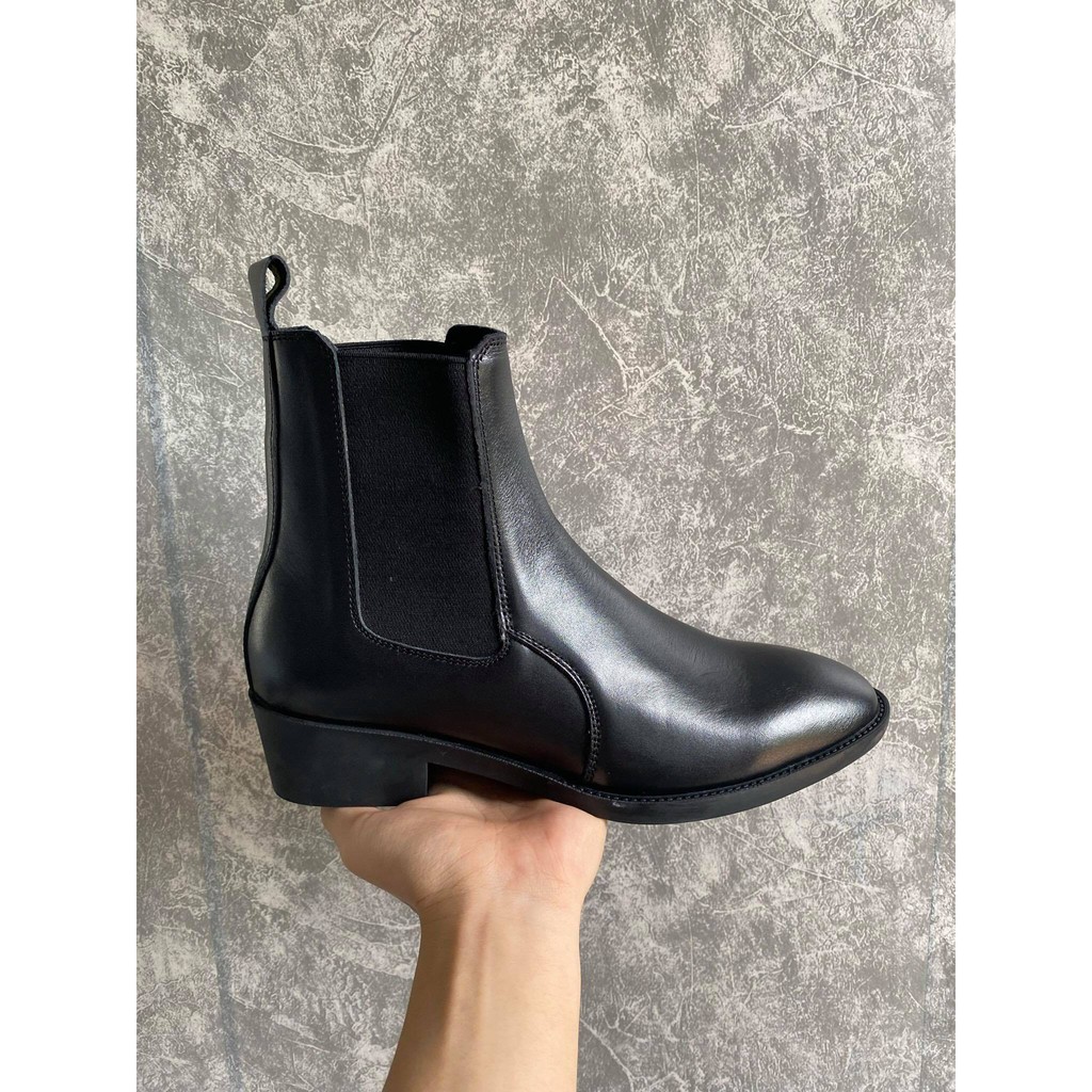 [ Bán lỗ xin 5⭐] Chelsea Boots Da Bò Đế 4cm