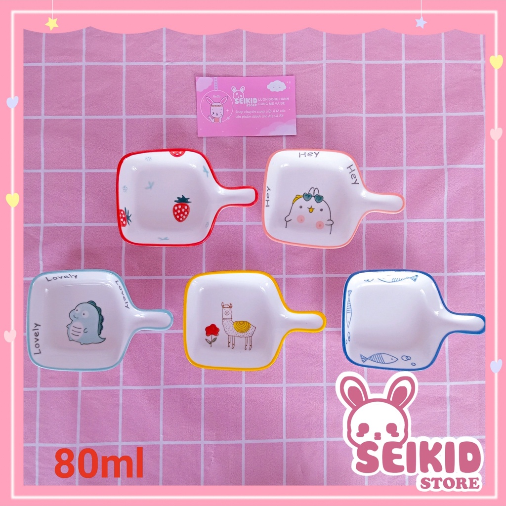 Bát Sứ Ăn Dặm Cao Cấp Họa Tiết Đủ Màu Seikid Store