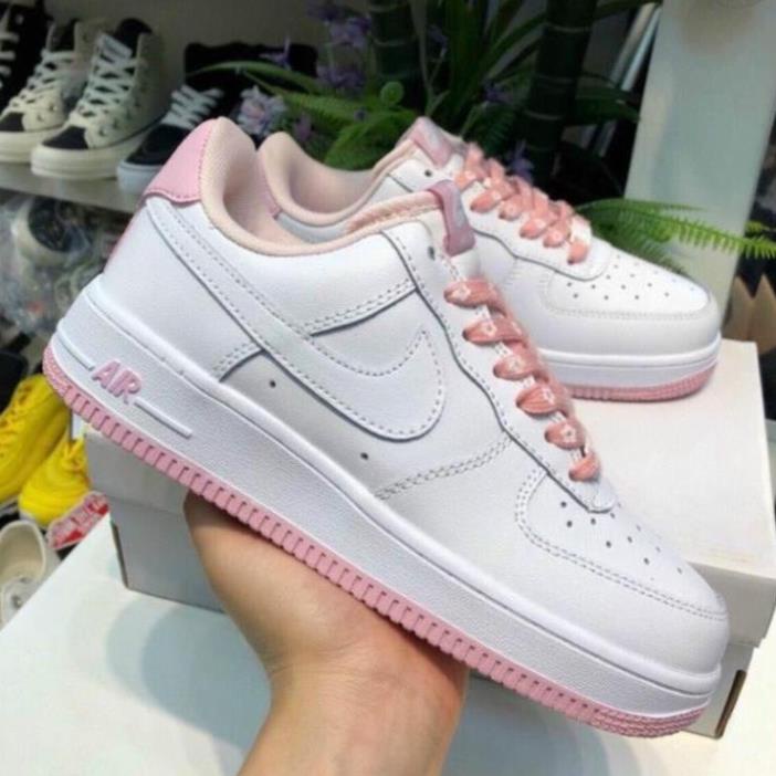 Giày AF1 Đế Trắng Hồng, Giày Sneaker AIR FORCE Trắng Xanh mẫu mới hàng cao cấp | BigBuy360 - bigbuy360.vn