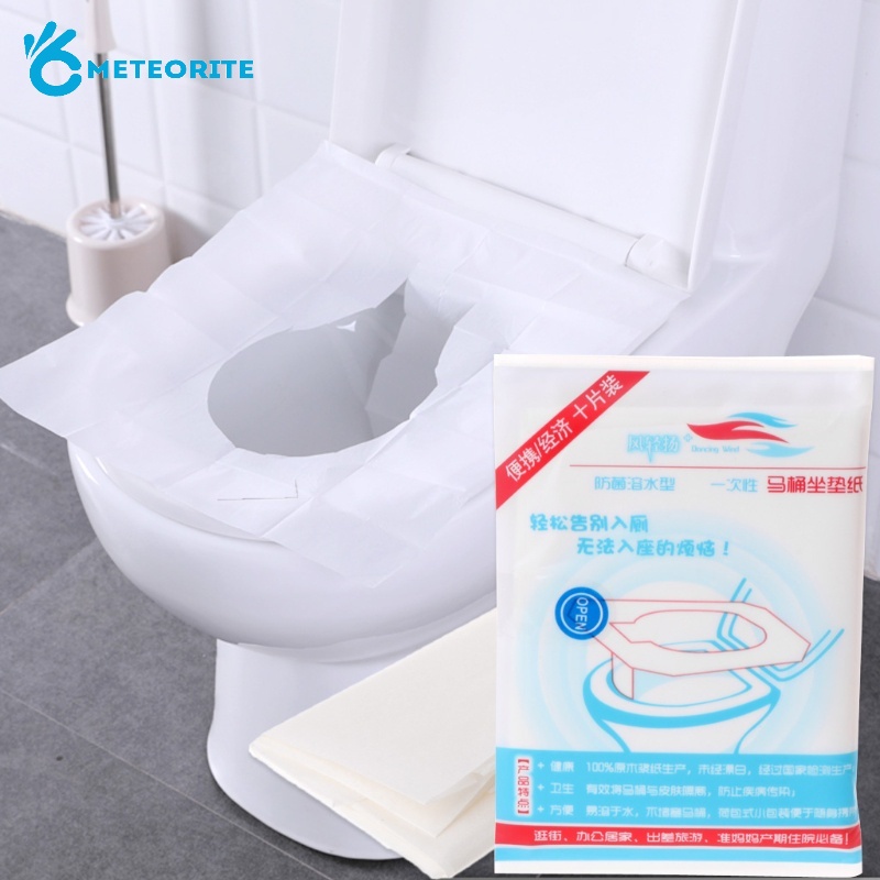 Set 10 Vỏ Bọc Bệ Ngồi Toilet Sử Dụng Một Lần Tiện Lợi