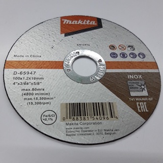 Đá cắt mỏng cho Inox 100x1.2x16mm Makita D-65947