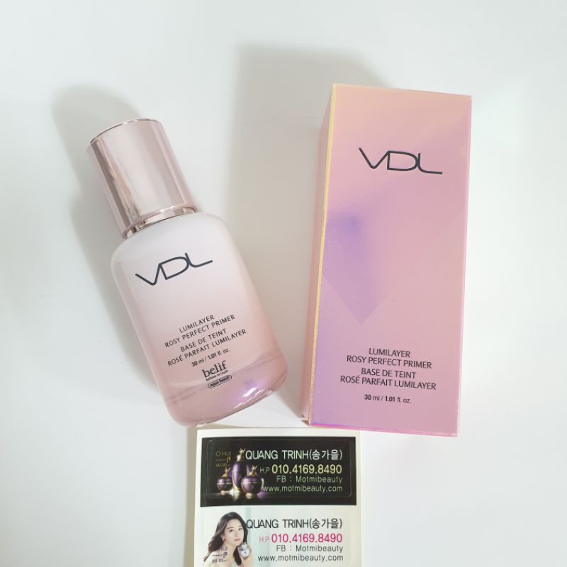 KEM LÓT VDL NÂNG TONE, VDL LUMILAYER ROSE PERFECT PRIMER SPF50+/PA+++ | BigBuy360 - bigbuy360.vn