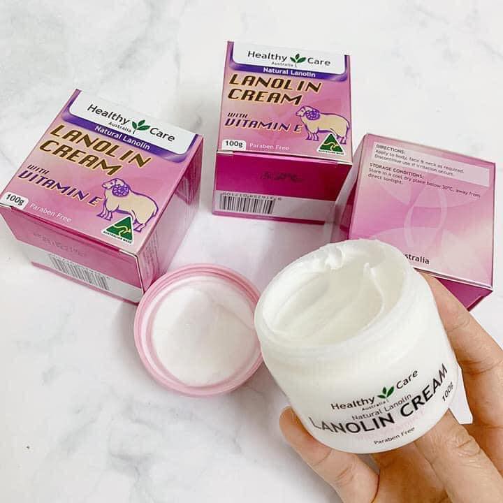 Kem Cừu Healthy Care Lanolin Cream 100g Úc