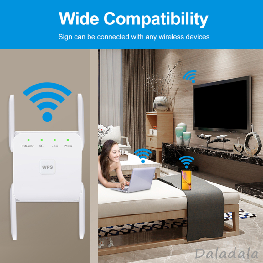 Bộ Khuếch Đại Tín Hiệu Wifi 1200mbps 2.4g 5g 4 Phích Cắm Uk-Plug | BigBuy360 - bigbuy360.vn