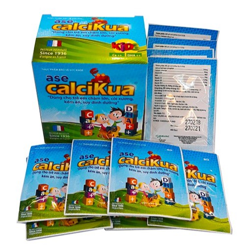 ASE CALCIKUA – Bổ sung calci, d3, dha cho trẻ cao lớn thông minh vượt trội (10 GÓI)