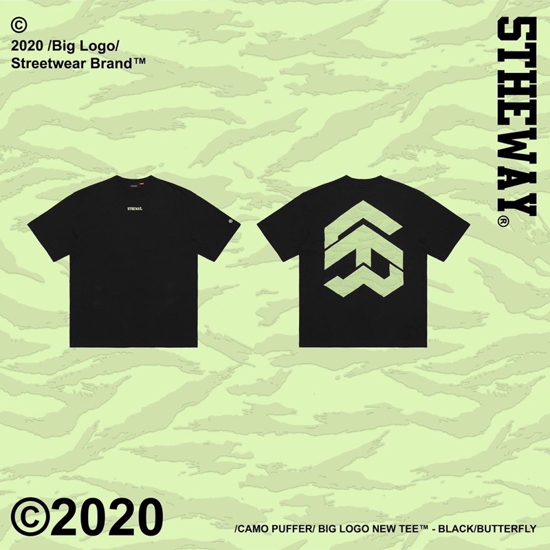 Áo Tay Ngắn 5THEWAY /camo puffer/ BIG LOGO NEW TEE™️ in BUTTERFLY