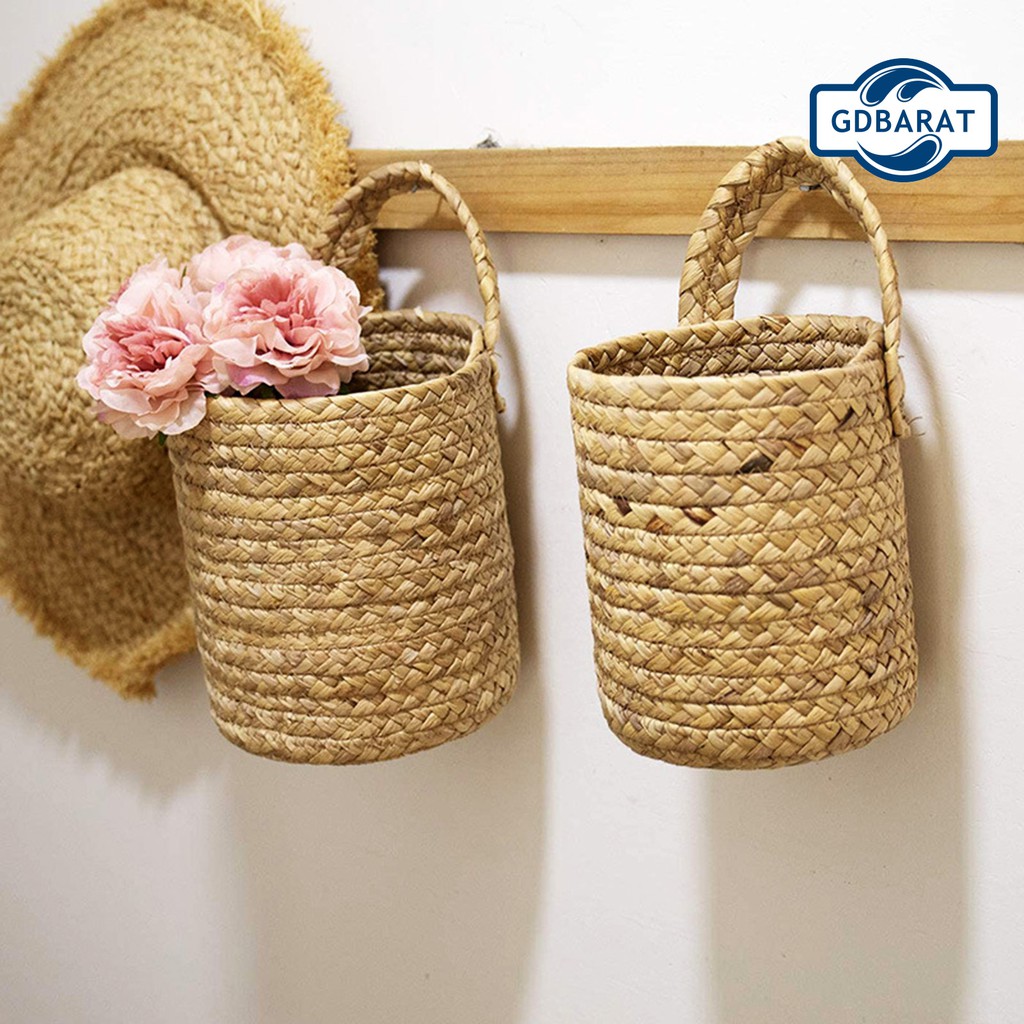 Giỏ Hoa Treo Tường Thiết Kế Đan Mây Độc Đáo Tiện Dụng