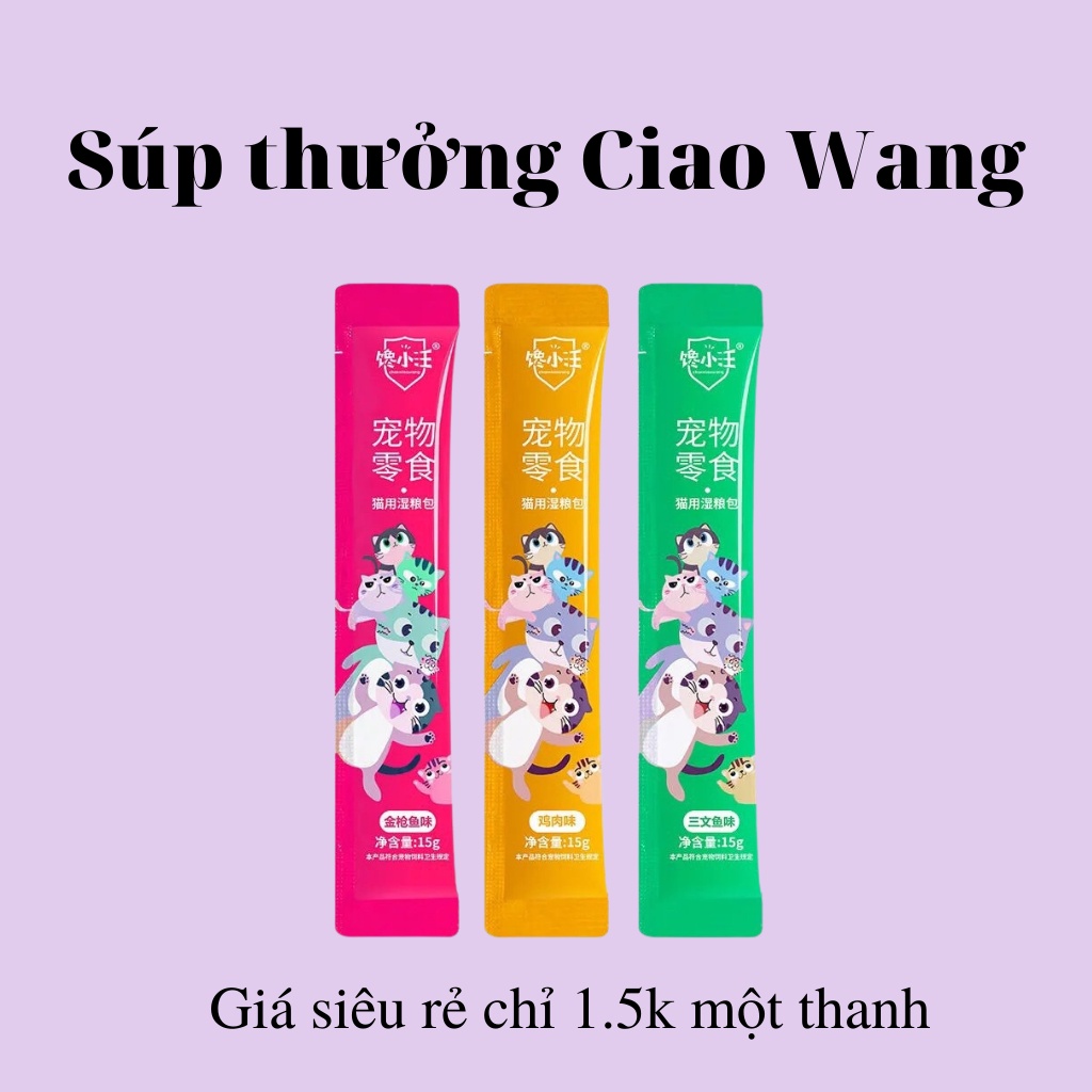 (SIÊU RẺ) SÚP THƯỞNG CIAO WANG CHO MÈO