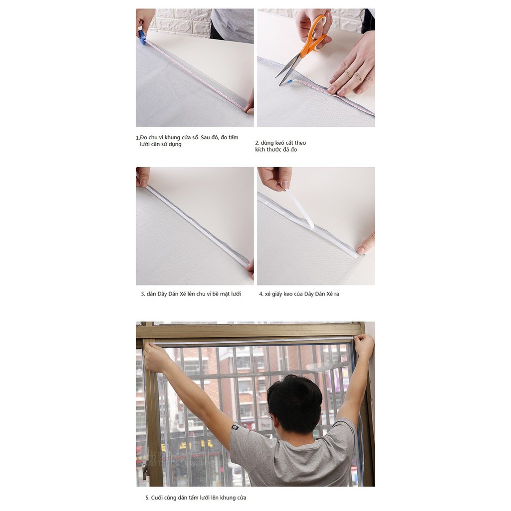 MÀN TREO CỬA CHÓNG MUỖI ( 130*150CM )