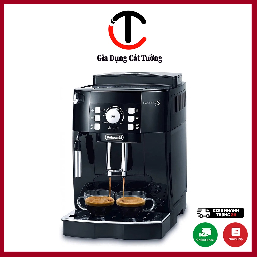 Máy Pha Cà Phê Tự Động Delonghi ECAM 21.116.B Tích Hợp Hệ Thống Đánh Sữa Hàng Chính Hãng