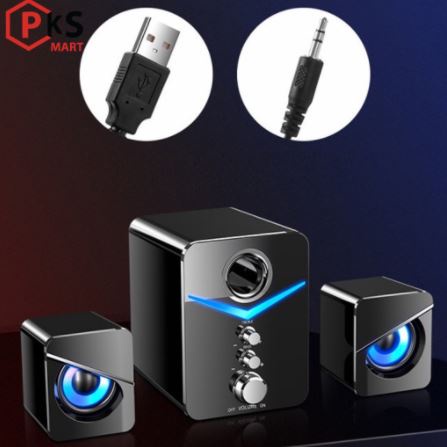Loa máy tính, Vi Tính Kiêm Loa Bluetooth 2.1 Gaming MC D-221-Pro Super Bass Dùng Cho Máy Tính PC Laptop Điện Thoại