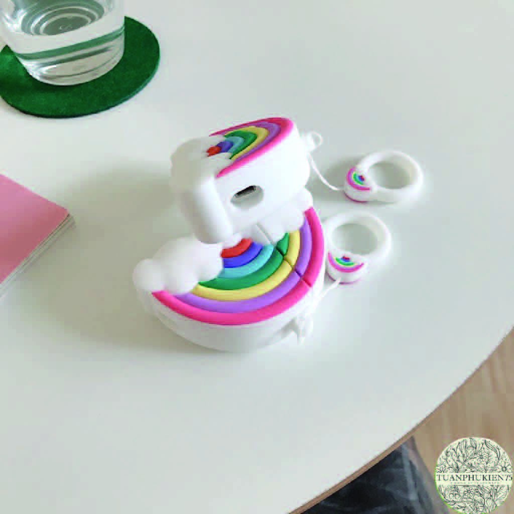 Airpods Case CUTE RAINBOW Case Tai Nghe Không Dây Airpods 1/2/i12 - MOBILE89