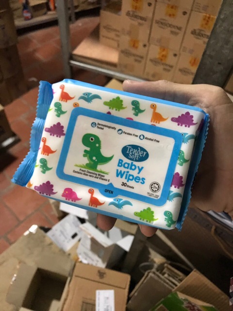 (AN TOÀN) Khăn ướt TENDER SOFT BABY WIPES