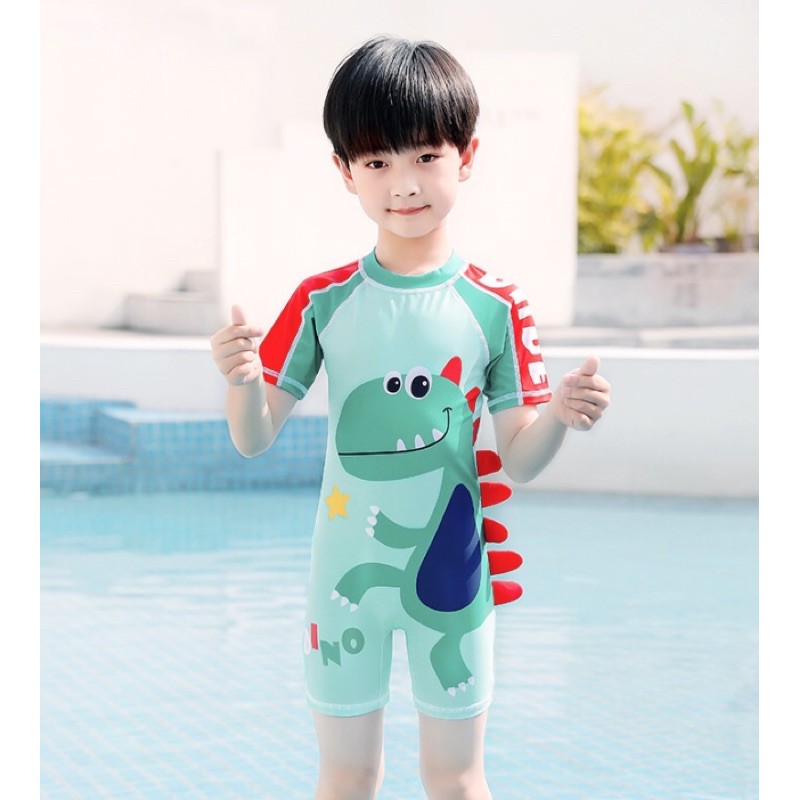 Bộ bơi khủng Long 3D bé trai, Size lớn.